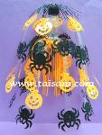 TS60002     30CM PUMPKIN & SPIDER PVC DANGLE